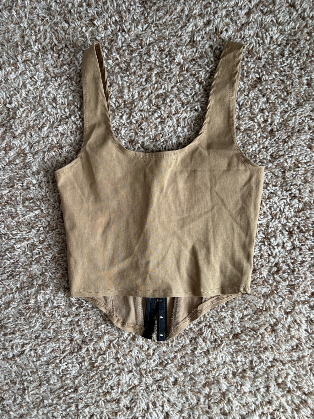 Dolls Kill Tan Corset Tank Bodysuit - Picture 2 of 2